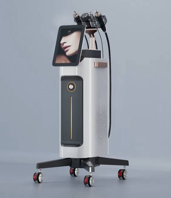 RF Microneedle fractional machine equipment on wheels with screen